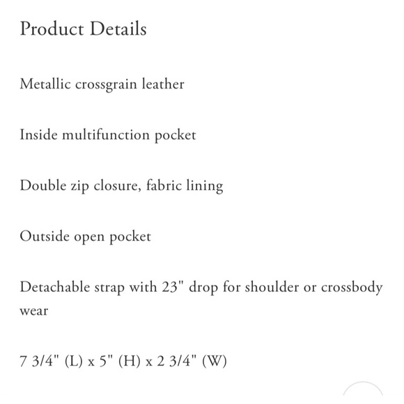 JES RUST METALLIC COACH CROSSBODY LIMITED EDITION - Picture 5 of 5